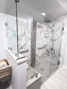 This is a double notched custom enclosure with a return